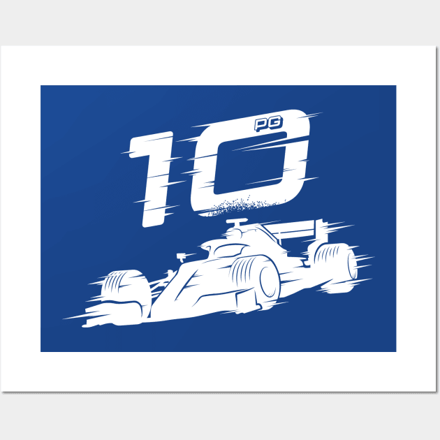 We Race On! 10 [White] Wall Art by DCLawrenceUK